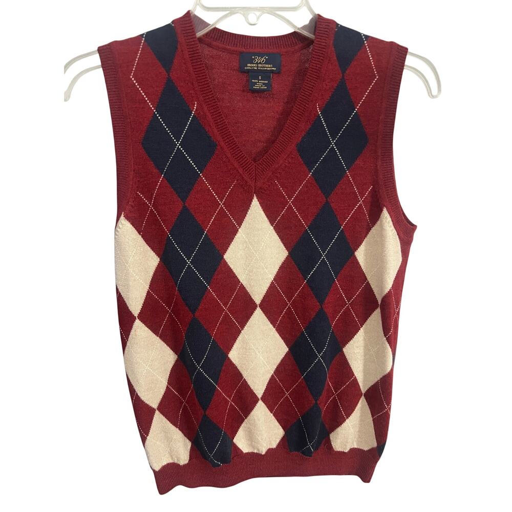346 Brooks Brothers Italian Marino Wool Pullover Sweater Size Small